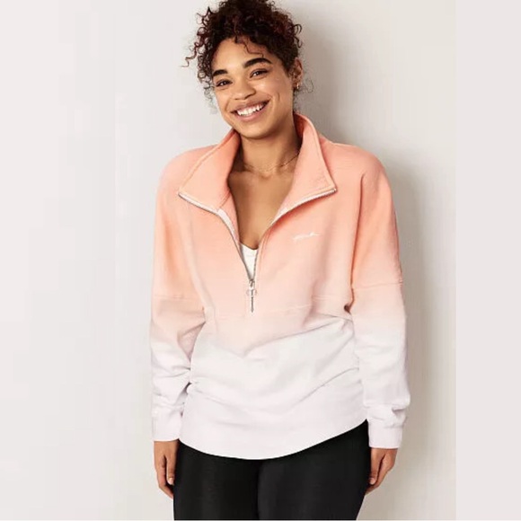 PINK Victoria's Secret Tops - VICTORIA’S SECRET PINK Dip Dye Varsity Crew.